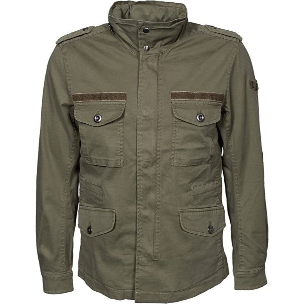 DIESEL MENS J-CHIKA MILITARY JACKET COAT OLIVE GREEN SIZE MEDIUM